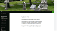 Desktop Screenshot of cemeteryindex.com